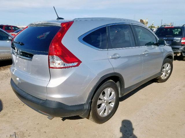 2HKRM3H71EH531751 - 2014 HONDA CR-V EXL SILVER photo 4