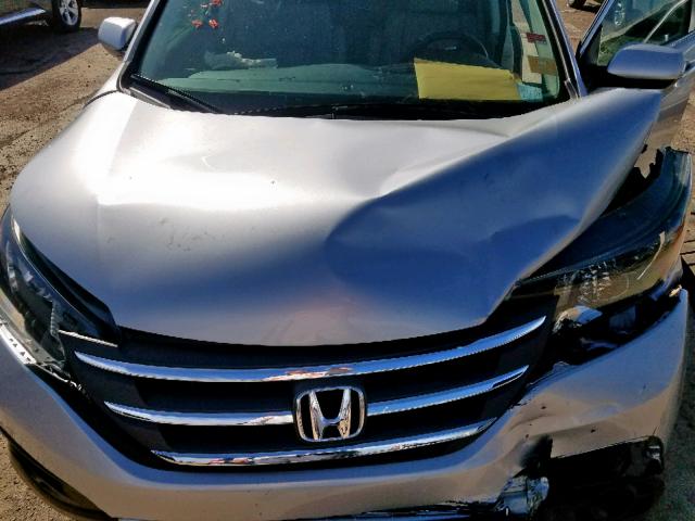 2HKRM3H71EH531751 - 2014 HONDA CR-V EXL SILVER photo 7