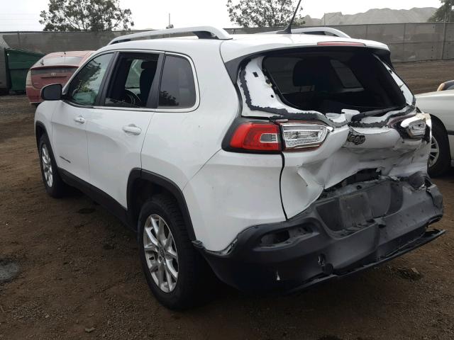 1C4PJLCB1FW730466 - 2015 JEEP CHEROKEE L WHITE photo 3