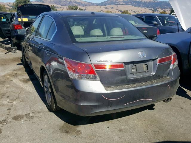 1HGCP2F89BA114207 - 2011 HONDA ACCORD EXL CHARCOAL photo 3