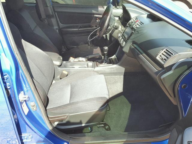 JF1VA1C61J9803167 - 2018 SUBARU WRX PREMIU BLUE photo 5