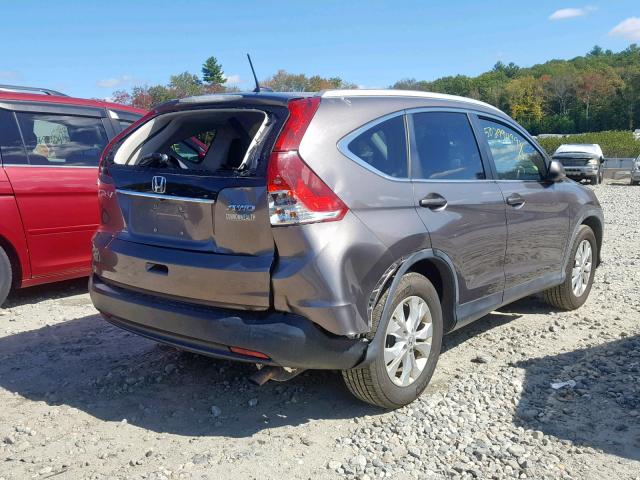 5J6RM4H74CL024903 - 2012 HONDA CR-V EXL GRAY photo 4