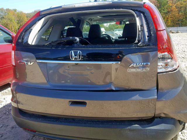 5J6RM4H74CL024903 - 2012 HONDA CR-V EXL GRAY photo 9