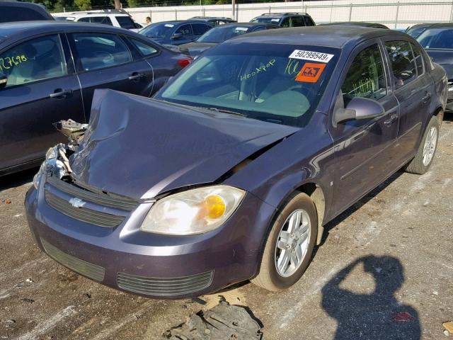 1G1AL58F867687481 - 2006 CHEVROLET COBALT LT PURPLE photo 2