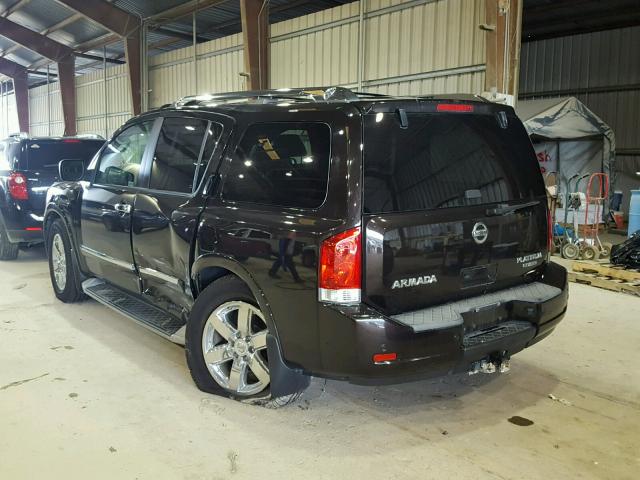 5N1BA0ND9BN614435 - 2011 NISSAN ARMADA SV BROWN photo 3