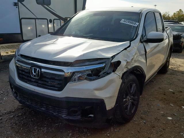 5FPYK2F16KB001223 - 2019 HONDA RIDGELINE WHITE photo 2