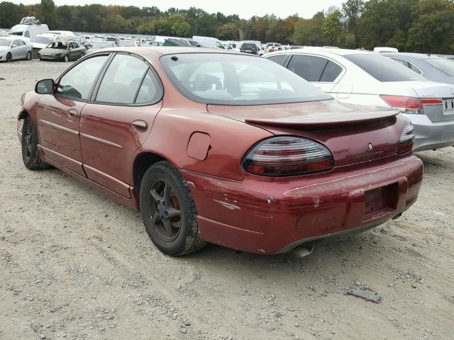 1G2WP52K72F263169 - 2002 PONTIAC GRAND PRIX BURGUNDY photo 3