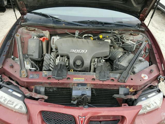 1G2WP52K72F263169 - 2002 PONTIAC GRAND PRIX BURGUNDY photo 7