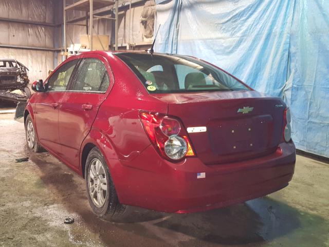 1G1JA5SH1C4175042 - 2012 CHEVROLET SONIC LS Qırmızı foto 3