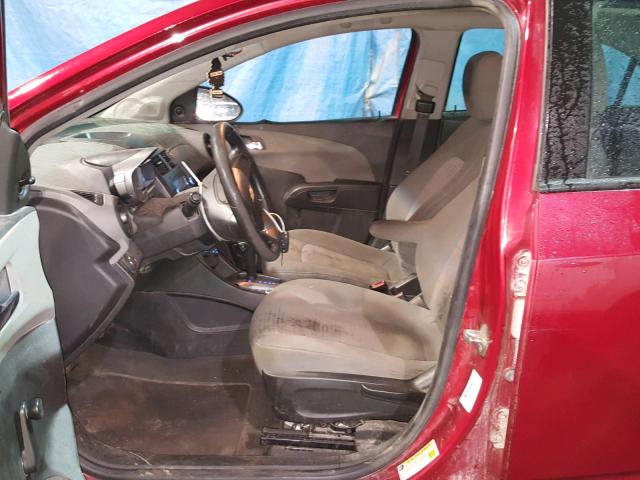 1G1JA5SH1C4175042 - 2012 CHEVROLET SONIC LS Qırmızı foto 5