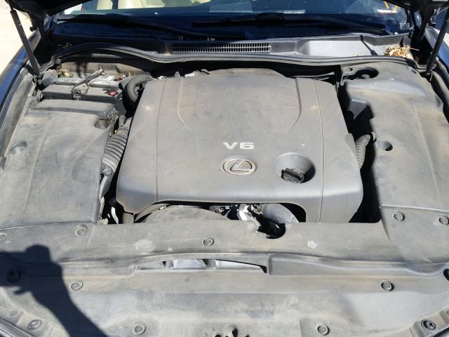 JTHBK262465019281 - 2006 LEXUS IS 250 BLACK photo 7