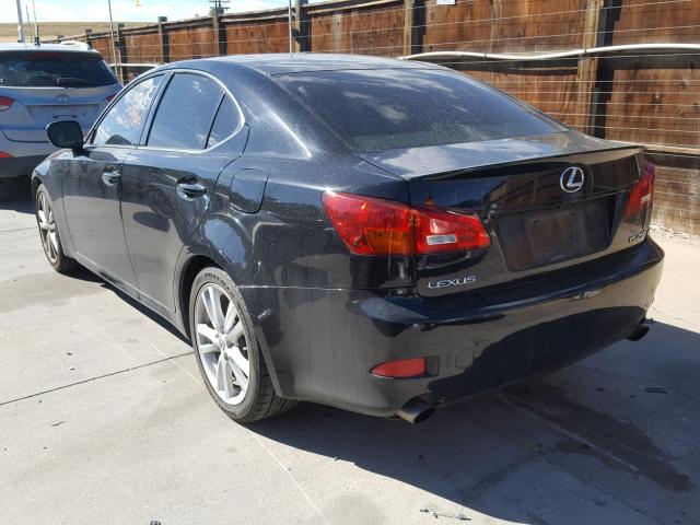 JTHBK262465019281 - 2006 LEXUS IS 250 BLACK photo 9