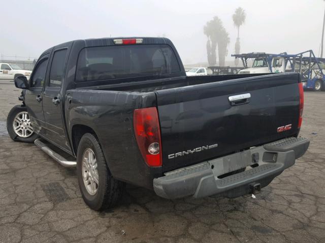 1GTH6MFE0C8136033 - 2012 GMC CANYON SLE BLACK photo 3