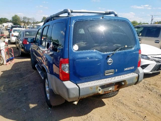 5N1ED28Y54C654654 - 2004 NISSAN XTERRA XE BLUE photo 3