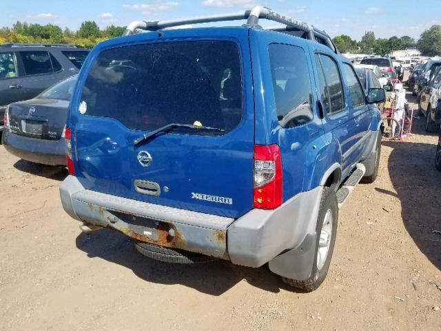 5N1ED28Y54C654654 - 2004 NISSAN XTERRA XE BLUE photo 4