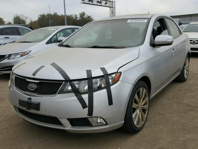 KNAFW4A37A5058021 - 2010 KIA FORTE SX SILVER photo 2