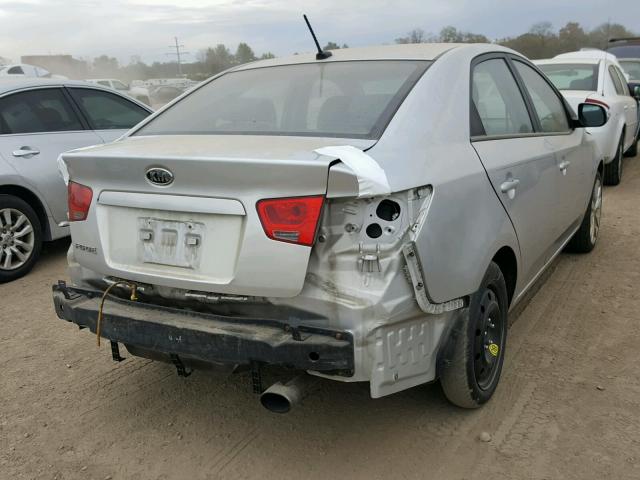 KNAFW4A37A5058021 - 2010 KIA FORTE SX SILVER photo 4