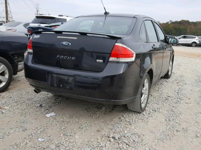 1FAHP36N39W189780 - 2009 FORD FOCUS SES BLACK photo 4