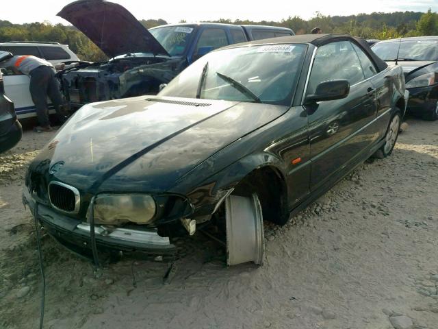 WBABR3341YEB39678 - 2000 BMW 323 CI BLACK photo 2