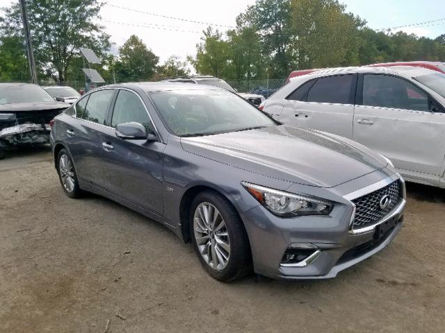 JN1EV7AR5JM444338 - 2018 INFINITI Q50 LUXE SILVER photo 1