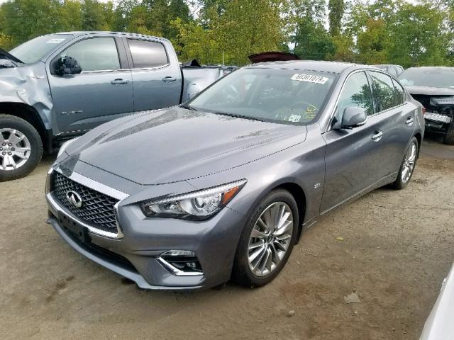 JN1EV7AR5JM444338 - 2018 INFINITI Q50 LUXE SILVER photo 2