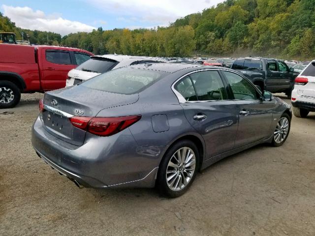 JN1EV7AR5JM444338 - 2018 INFINITI Q50 LUXE SILVER photo 4