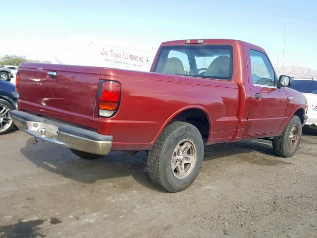 4F4YR12C6YTM26640 - 2000 MAZDA B2500 BURGUNDY photo 4