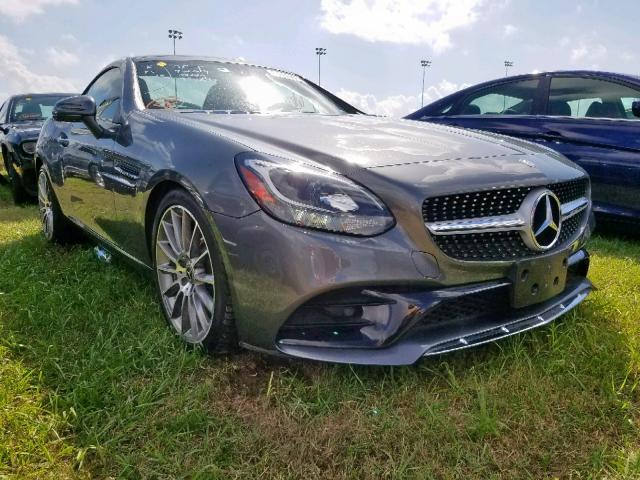 WDDPK3JA2HF139255 - 2017 MERCEDES-BENZ SLC 300 GRAY photo 1