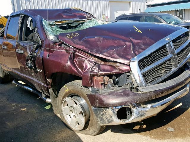 1D7HA18N05J600353 - 2005 DODGE RAM 1500 S BURGUNDY photo 10