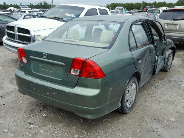 2HGES16344H543961 - 2004 HONDA CIVIC DX V GREEN photo 4