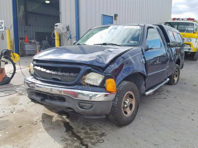 2FTRX18W94CA01163 - 2004 FORD F-150 HERI BLUE photo 2