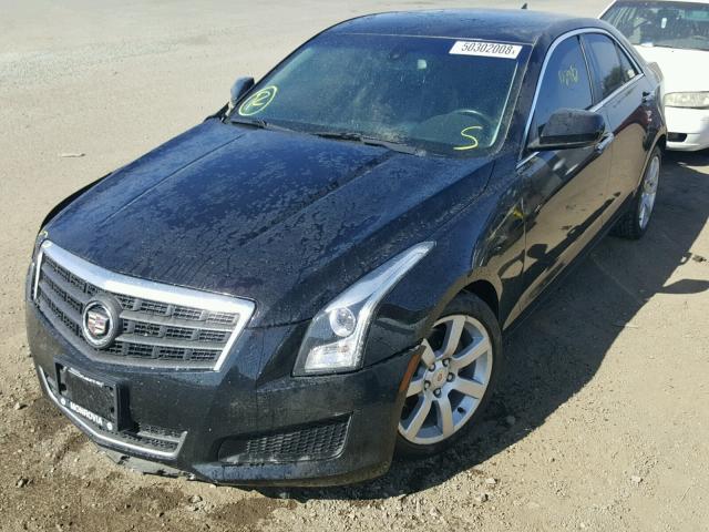 1G6AA5RAXE0100210 - 2014 CADILLAC ATS BLACK photo 2