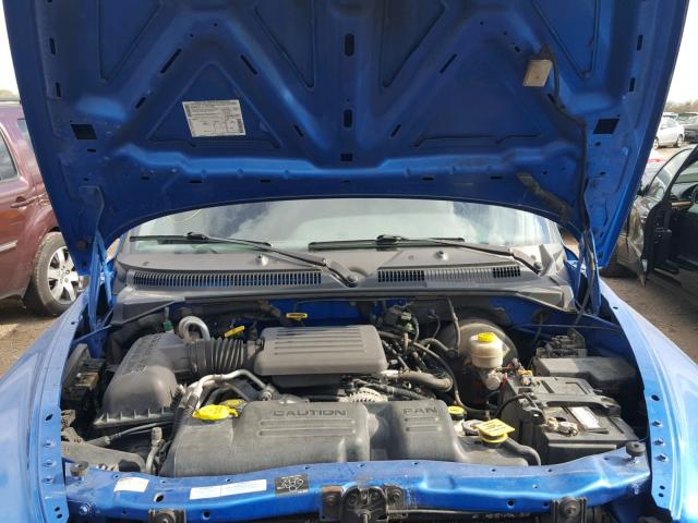 1B7GG22N9YS532734 - 2000 DODGE DAKOTA BLUE photo 7