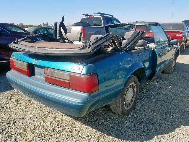 1FACP44M1PF145414 - 1993 FORD MUSTANG LX TURQUOISE photo 4