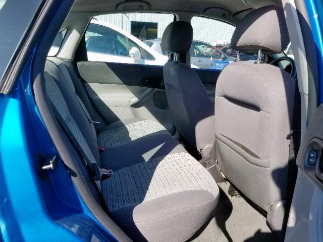 1FAFP34N47W274408 - 2007 FORD FOCUS ZX4 BLUE photo 6