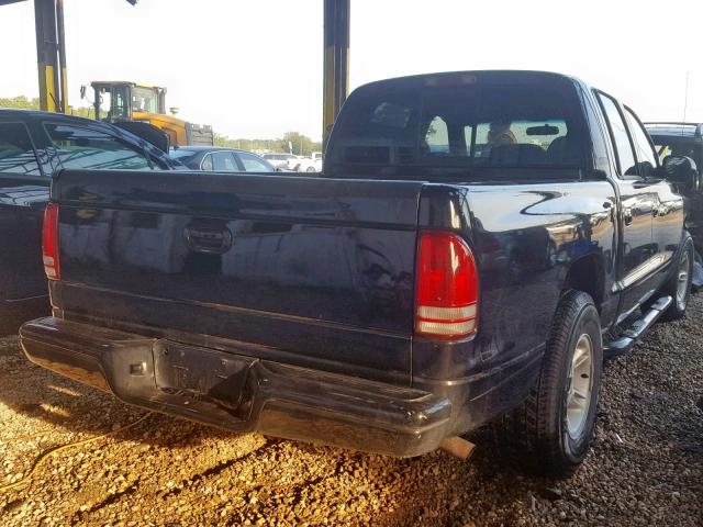 1B7GL2AX6YS648407 - 2000 DODGE DAKOTA QUA BLACK photo 4