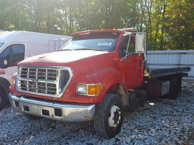 3FDNF65Y73MB06237 - 2003 FORD F650 SUPER RED photo 2