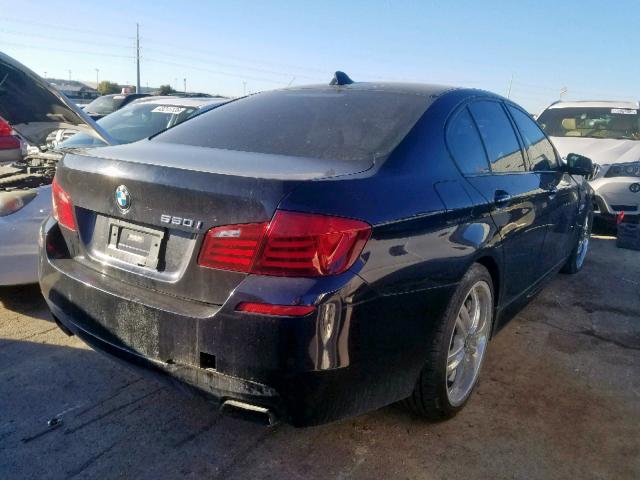 WBAFU9C52CC786958 - 2012 BMW 550 XI BLUE photo 4