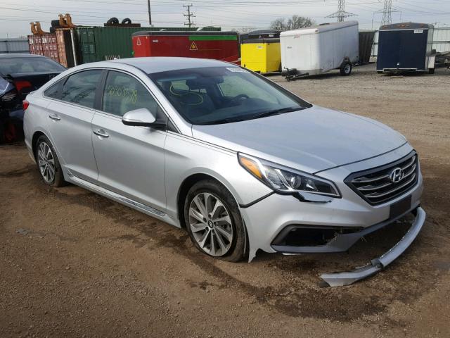 5NPE34AF8FH051412 - 2015 HYUNDAI SONATA SPO SILVER photo 1