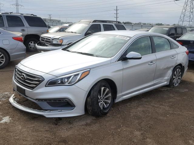 5NPE34AF8FH051412 - 2015 HYUNDAI SONATA SPO SILVER photo 2