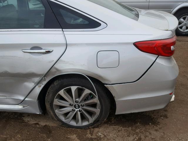 5NPE34AF8FH051412 - 2015 HYUNDAI SONATA SPO SILVER photo 9