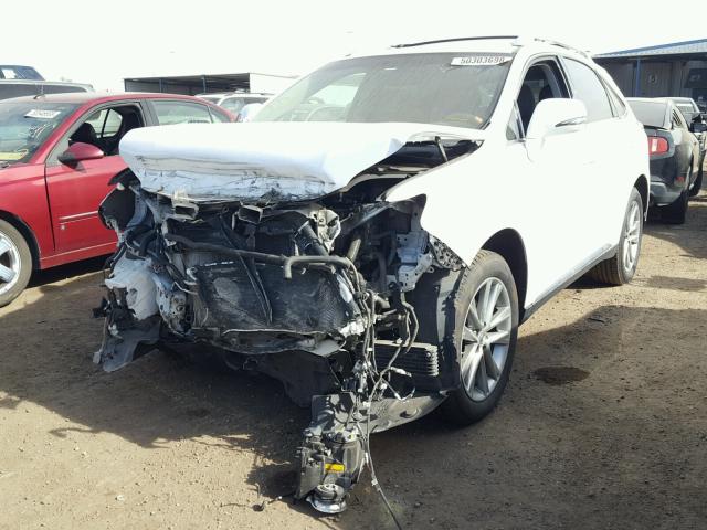 2T2BC1BA7FC006478 - 2015 LEXUS RX 450H WHITE photo 2