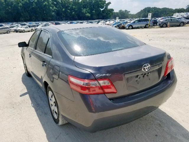 4T4BE46K89R130531 - 2009 TOYOTA CAMRY BASE GRAY photo 3