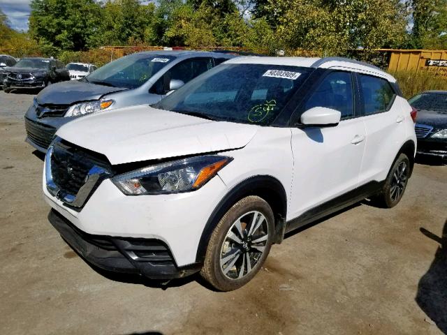 3N1CP5CU1KL484502 - 2019 NISSAN KICKS S WHITE photo 2