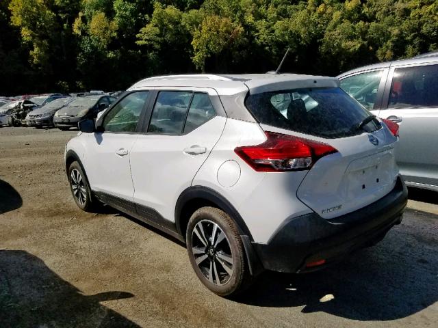 3N1CP5CU1KL484502 - 2019 NISSAN KICKS S WHITE photo 3