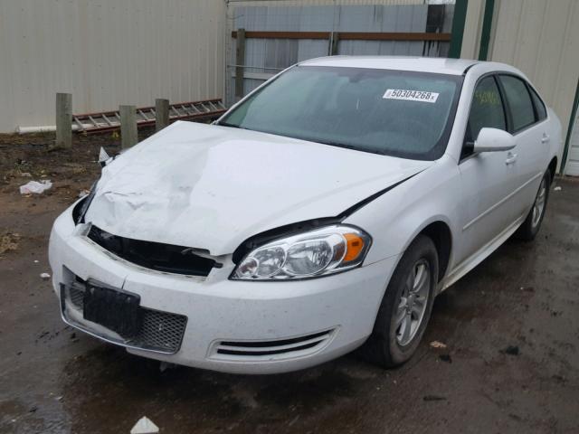 2G1WA5E31F1159252 - 2015 CHEVROLET IMPALA LIM WHITE photo 2