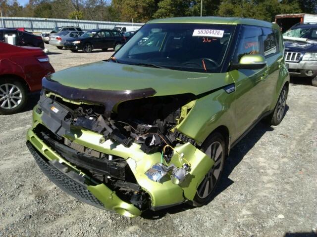 KNDJX3A56E7711034 - 2014 KIA SOUL ! GREEN photo 2