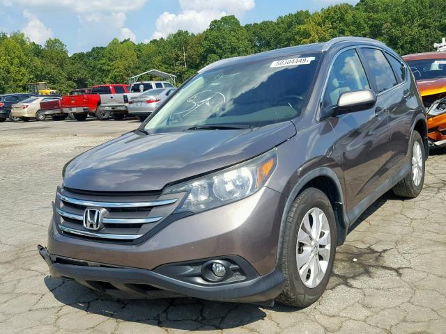 5J6RM3H72CL043766 - 2012 HONDA CR-V EXL GRAY photo 2