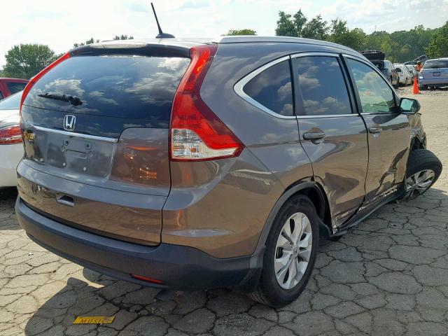 5J6RM3H72CL043766 - 2012 HONDA CR-V EXL GRAY photo 4