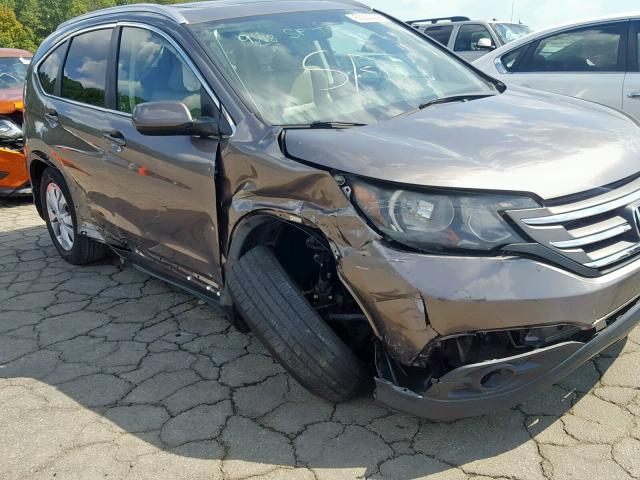 5J6RM3H72CL043766 - 2012 HONDA CR-V EXL GRAY photo 9